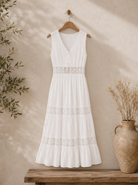 Vestido largo con Encaje